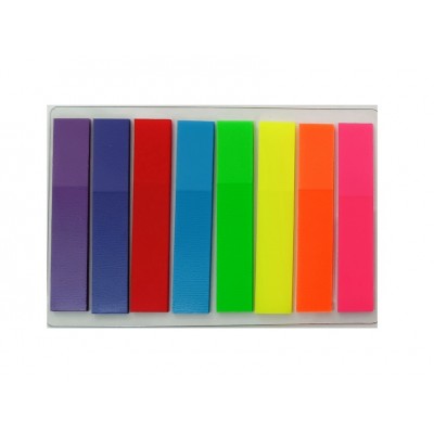 Стикер-закладка (4,5х1см) 8цветов Р-01-08пластик